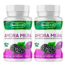 Amora Miúra - Morus Nigra 500mg 60 Cápsulas Sabor Neutro Foto mini 2