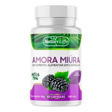 Amora Miúra - Morus Nigra 500mg 60 Cápsulas Sabor Neutro Foto mini 1