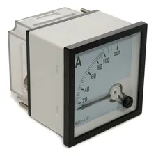 Amperímetro Analógico 72x72mm Medição Direta 0-100a Sibratec Foto mini 3