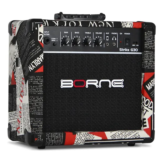 Amplificador Cubo Guitarra Borne G30 Hollywood C/ Distorção Foto 1