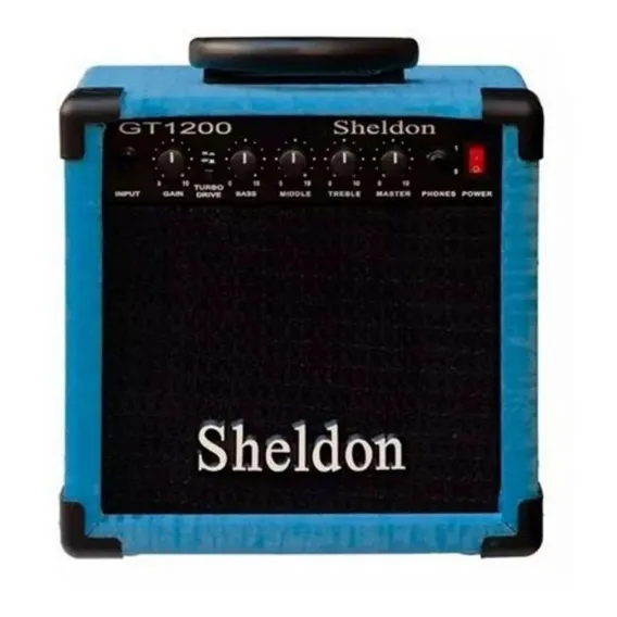 Amplificador (cubo) Sheldon Gt1200 Para Guitarra 15w Azul Foto 1
