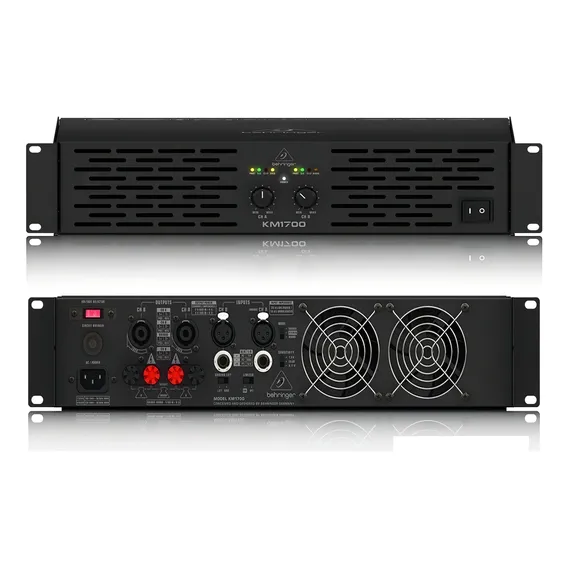 Amplificador de áudio Behringer Professional KM1700 Black 1700W Foto 1