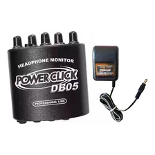 Amplificador De Fone 2 Canais Power Click Db 05 Com Fonte Bivolt Foto  mini 1