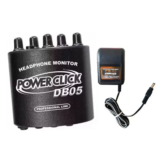 Amplificador De Fone 2 Canais Power Click Db 05 Com Fonte Bivolt Foto 1