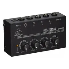 Amplificador De Fone Behringer Ha400 4 Canais Compact 12v Foto mini 4