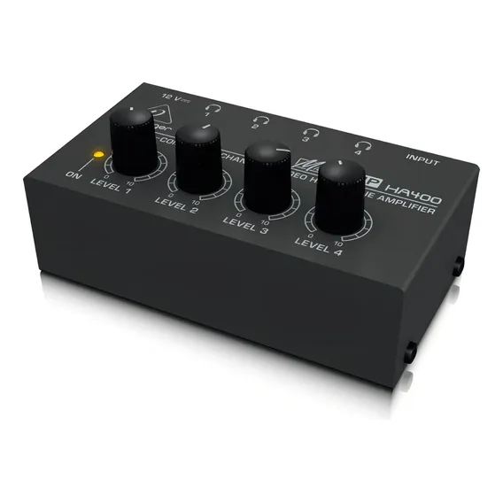 Amplificador De Fone Behringer Ha400 4 Canais Compact 12v Foto 1