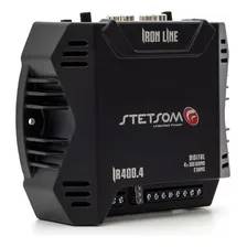 Amplificador Digital Som Automotivo Ir400.4 + Cabos Rca E Y Cor Preto Foto mini 2