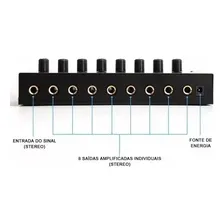 Amplificador Fone Ouvido 8 Canais Ha800 Powerplay Retorno 110v/220v Foto mini 4