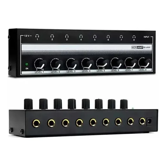 Amplificador Fone Ouvido 8 Canais Ha800 Powerplay Retorno 110v/220v Foto 1