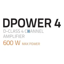 Amplificador Hertz Dpower 4 Canais Modulo 600 W A Vista Foto mini  3