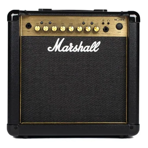Amplificador Marshall Combo Para Guitarra 15w Mg15gfx Gold Foto 1
