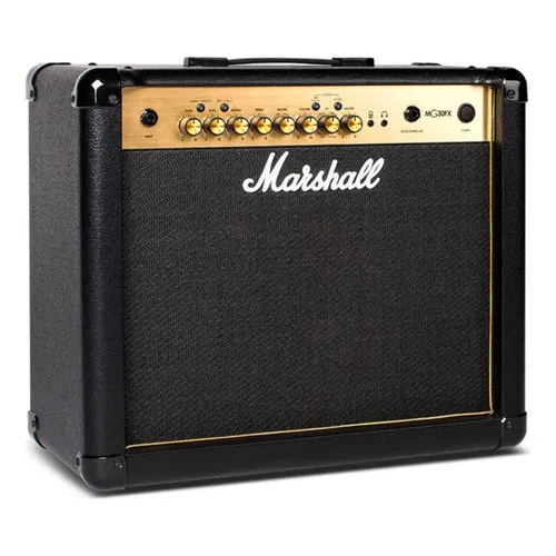 Amplificador Marshall Mg Gold Mg30fx 30w Com Efeitos 1x10 Cor Preto-dourado 110v Foto 1