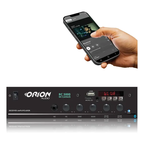 Amplificador Mesa Mixer Orion RC5000 300w 2 Canais Som Igreja Residencial Foto 1