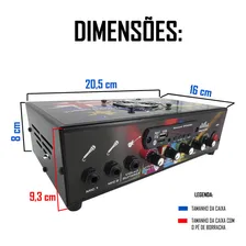 Amplificador Mesa Turbo Dance Bluetooth Usb 300w Rms Trinity Cor PERSONALIZADO Foto mini  2