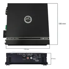 Amplificador Modulo Audiophonic Hp1000 500 Rms Potencia Cor Preto Foto mini 1