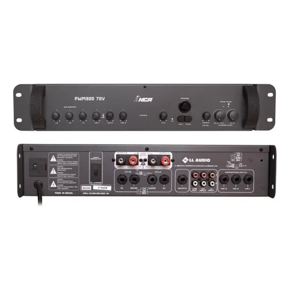 Amplificador Nca Pwm300 70v 600w Rms Foto 1