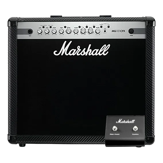 Amplificador Para Guitarra Marshall Mg101 Cfx Combo Cor Preto 220v Foto 1