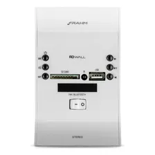 Amplificador Parede Bluetooth Usb Bivolt Frahm Slim Wall Cor Branco Potência de saída RMS 60 W Foto  mini 1