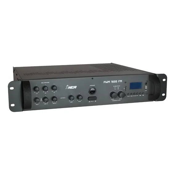 Amplificador PotĂȘncia Nca Pwm 1600 Fm Bluetooth 400w 4 Ohms PotĂȘncia de saĂda RMS 400 W 110V/220V Foto 1