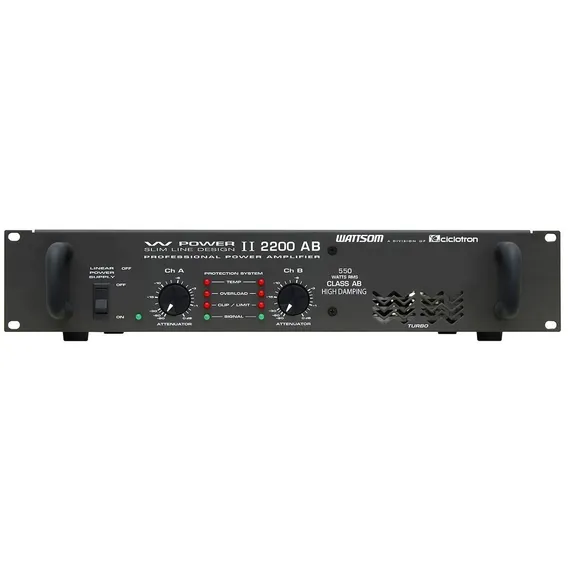 Amplificador Profissional Wattsom W Power Ll 2200 Ciclotron Foto 1