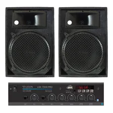 Amplificador Receiver Bt 4ch Lsa7000 + Par Caixa Som Igreja Foto mini 1