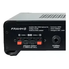 Amplificador Receiver Frahm Slim 2700 Optical G5 160w Rms Cor Preto Foto mini 4