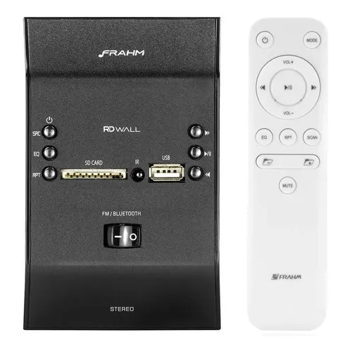 Amplificador Som Ambiente De Parede Rd Wall Black Frahm Cor Preto Foto 1