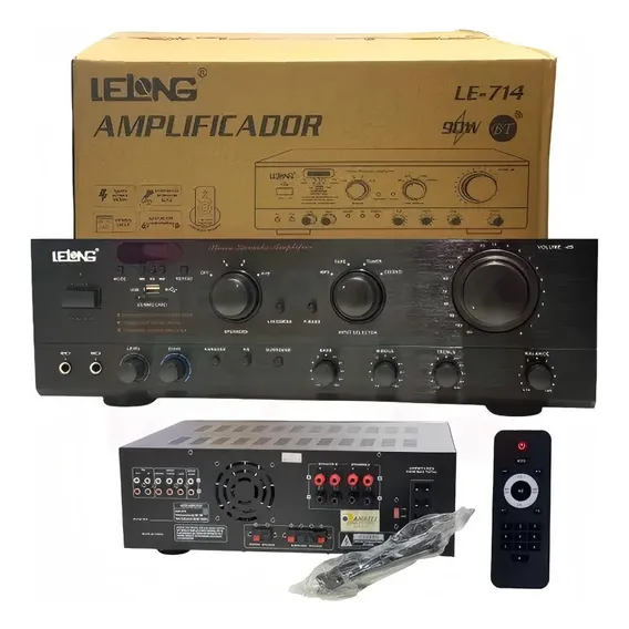 Amplificador Som Ambiente Usb Bluetooth Receiver Rms 600w Foto 1