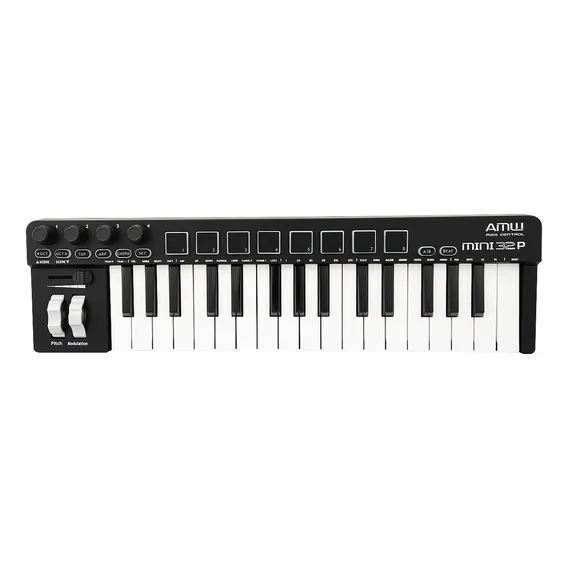 Amw Mini 32 Pad Teclado Controlador Midi 8 Pads Teclas . Fl Foto 1