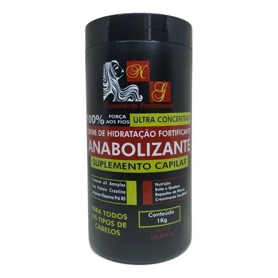 Anabolizante Capilar Fortificante Profissional 1kg Foto 1