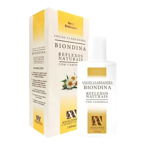 Anaconda Biondina Loção Clareadora Reflexos Naturais 140ml Tom clareador Foto 1