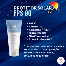 Anasol Protetor Solar Facial 60g Clareador Fps 90 - Anasol Foto mini 4