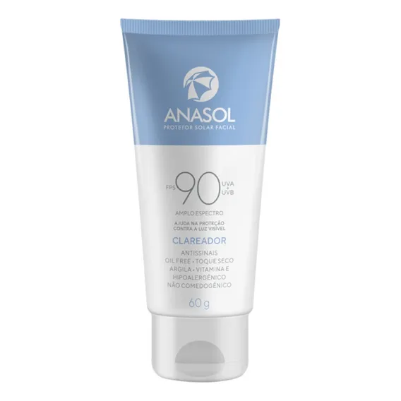 Anasol Protetor Solar Facial 60g Clareador Fps 90 - Anasol Foto 1