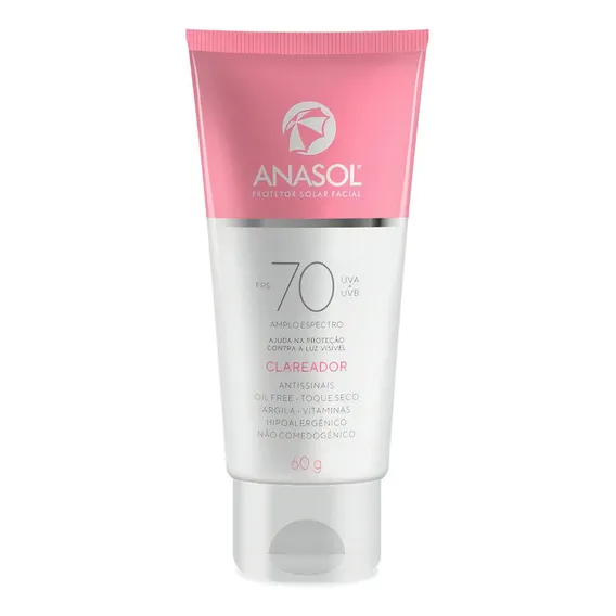 Anasol Protetor Solar Facial Clareador Fps 70 Toque Seco Foto 1