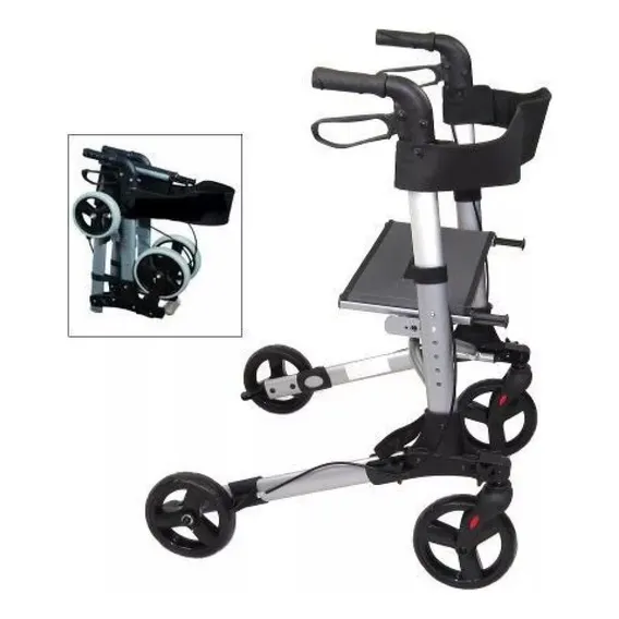 Andador 4 Rodas Com Assento Superlux - 130 Kg - Mobil Saúde Foto 1