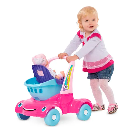 Andador Bebê Infantil Passeio Supermercado Carrinho Boneca Foto 1