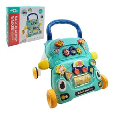 Andador Brinquedo Interativo Bebês Com Som E Atividades Cor Azul Foto mini 1