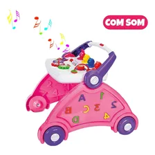Andador Didático Musical Educativo Mesa Bebê Cor Rosa Foto mini 4