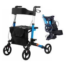 Andador Dobrável 4 Rodas Com Assento Bolsa E Freio Zimedical Foto  mini 1