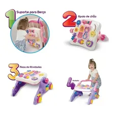 Andador Infantil 4 Em 1 Para Bebê Educativo Maral Rosa Foto mini 3