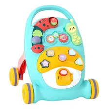 Andador Infantil Brinquedo Educativo Musical Didático Bebe Cor Azul Foto mini 2