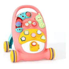 Andador Infantil Brinquedo Educativo Musical Didático Bebe Cor Rosa Foto  mini 1