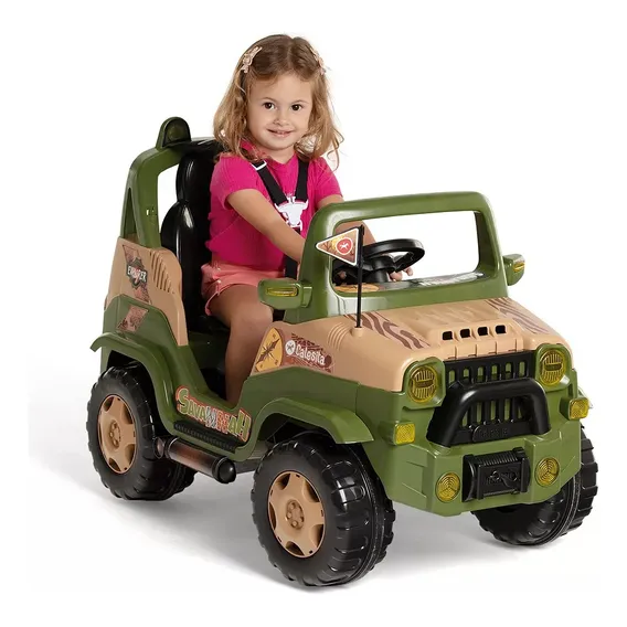 Andador Infantil Carrinho Diipi Savannah Selva Calesita Cor Carrinho Andador Pedal Criança Verde Foto 1