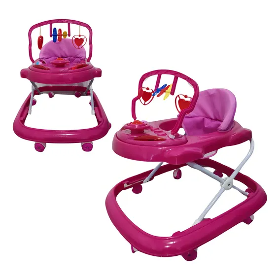 Andador Musical Infantil Bebe Styll - Menina Cor:rosa Foto 1