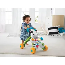 Andador passo a passo Fischer Price Zebra Fischer Price com som e com empurrador cor branco e verde Foto mini 4