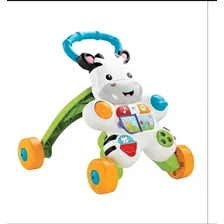 Andador passo a passo Fischer Price Zebra Fischer Price com som e com empurrador cor branco e verde Foto mini  2