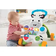 Andador passo a passo Fischer Price Zebra Fischer Price com som e com empurrador cor branco e verde Foto  mini 1