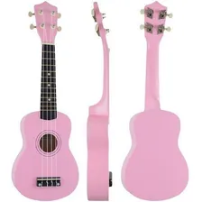 Andaluz UKS01 ukulele soprano cor rosa Foto mini  2