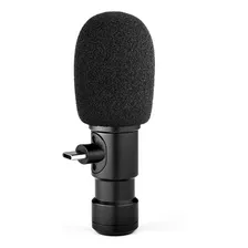 Andoer Plug-on Tipo-c Smartphone Microfone Vídeo Microfone C Cor Preto Foto  mini 1