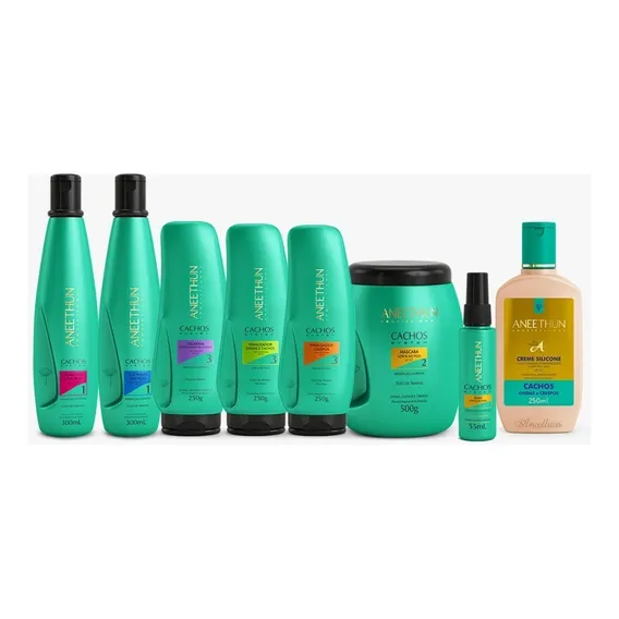 Aneethun Cachos System Kit Completo Definição E Nutrição Foto 1